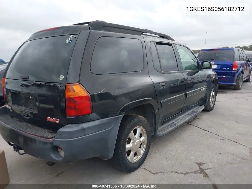 2005 GMC Envoy Xl Sle VIN: 1GKES16S056182712 Lot: 40741336