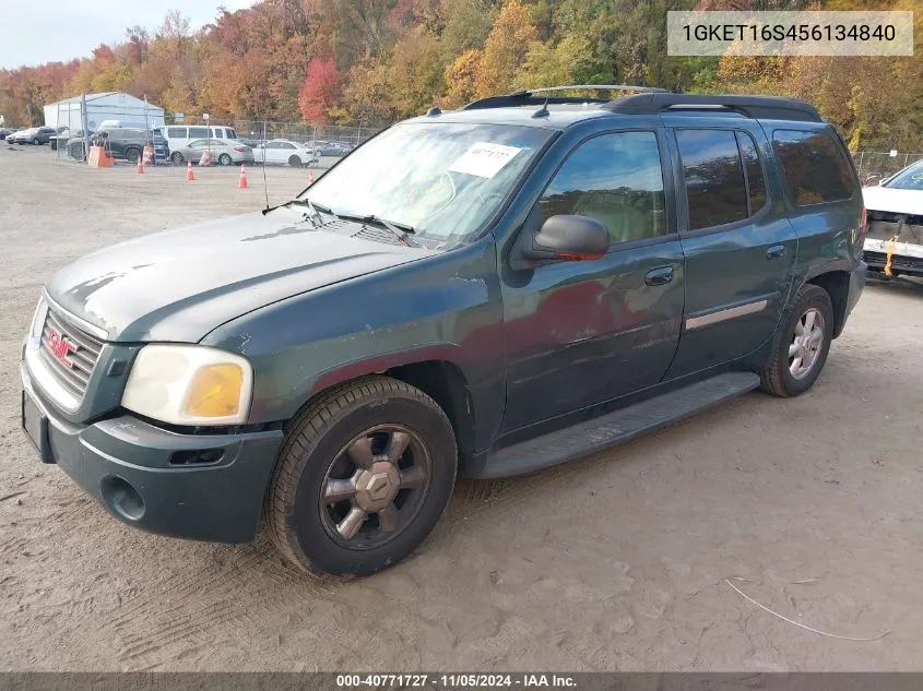 2005 GMC Envoy Xl Slt VIN: 1GKET16S456134840 Lot: 40771727