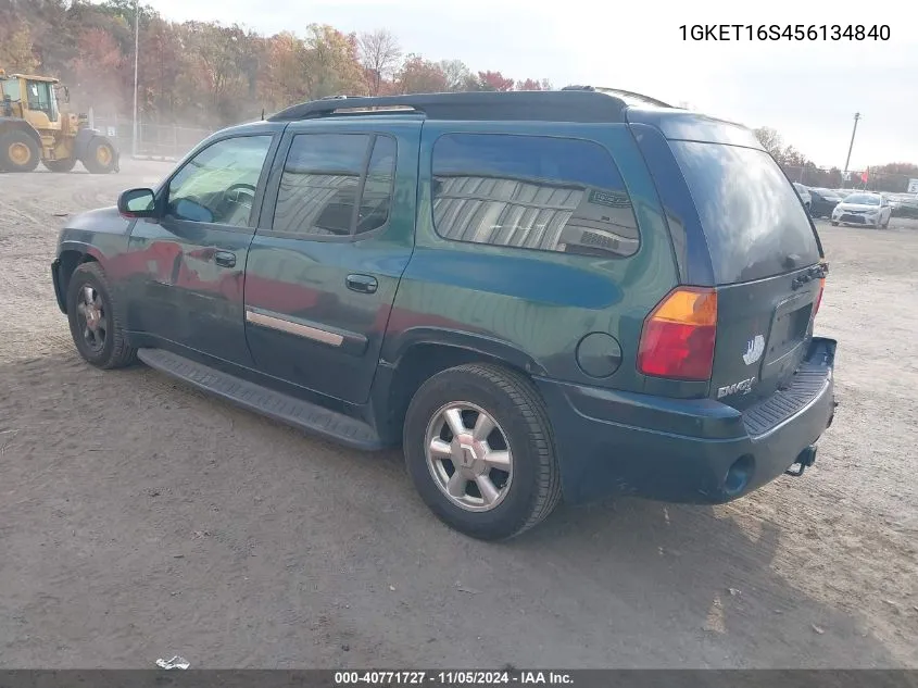 2005 GMC Envoy Xl Slt VIN: 1GKET16S456134840 Lot: 40771727