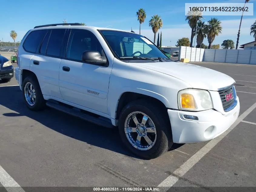 2005 GMC Envoy Sle VIN: 1GKDT13S452223962 Lot: 40802531