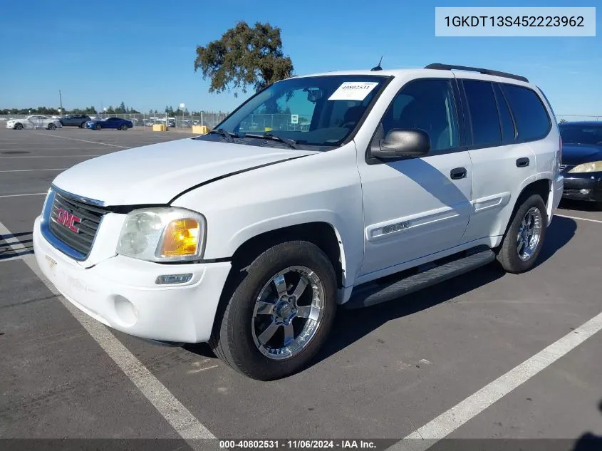 2005 GMC Envoy Sle VIN: 1GKDT13S452223962 Lot: 40802531