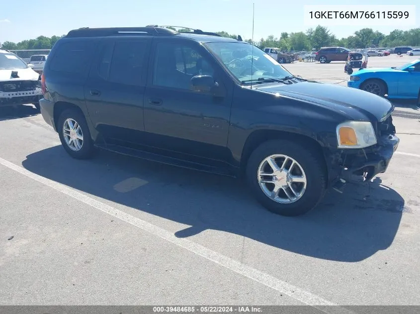 2006 GMC Envoy Xl Denali VIN: 1GKET66M766115599 Lot: 39484685