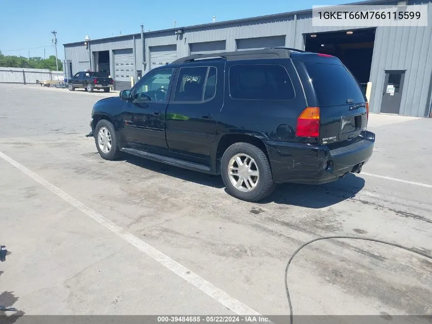 2006 GMC Envoy Xl Denali VIN: 1GKET66M766115599 Lot: 39484685