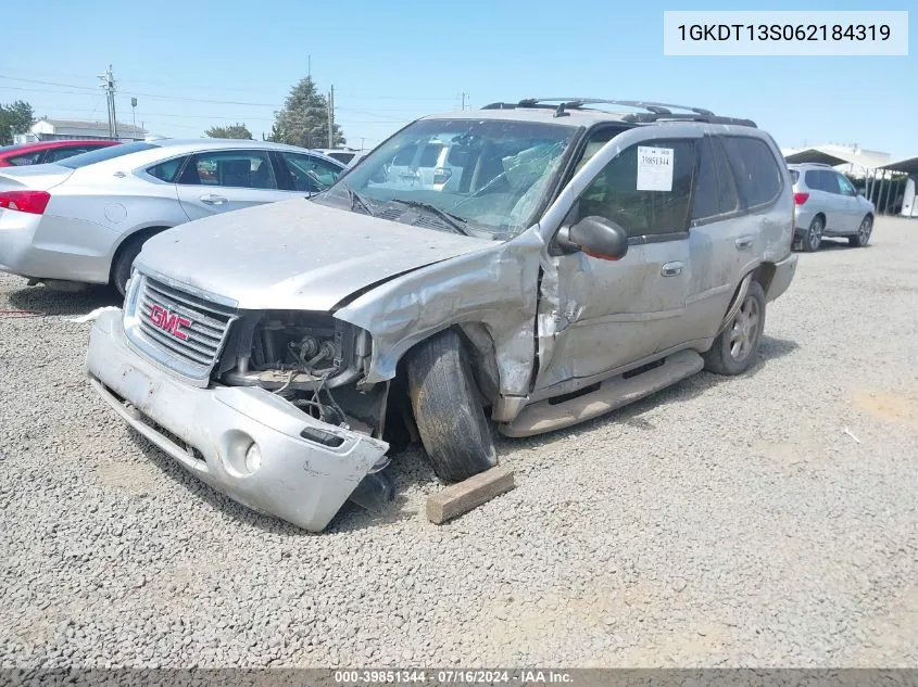 2006 GMC Envoy Slt VIN: 1GKDT13S062184319 Lot: 39851344