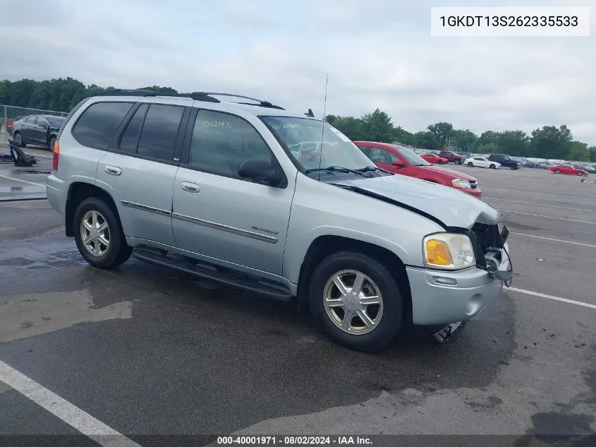 2006 GMC Envoy Slt VIN: 1GKDT13S262335533 Lot: 40001971