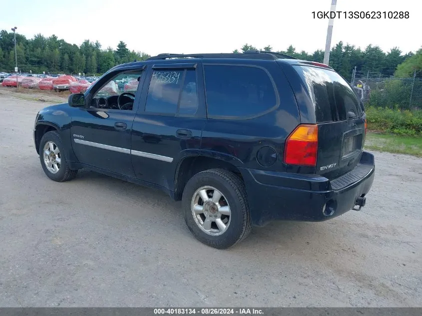 2006 GMC Envoy Sle VIN: 1GKDT13S062310288 Lot: 40183134