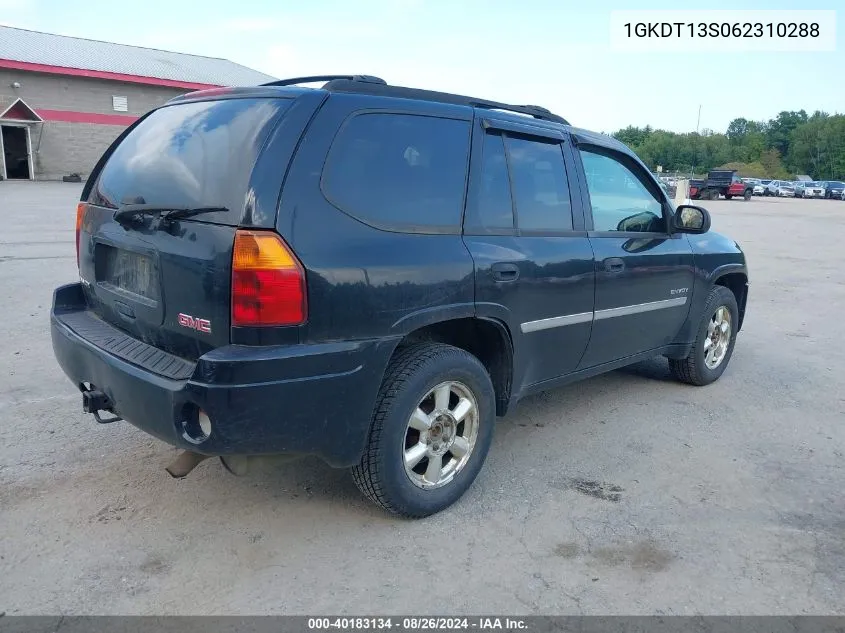 2006 GMC Envoy Sle VIN: 1GKDT13S062310288 Lot: 40183134