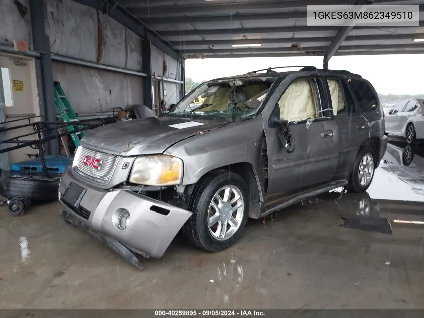 2006 GMC Envoy Denali VIN: 1GKES63M862349510 Lot: 40259895