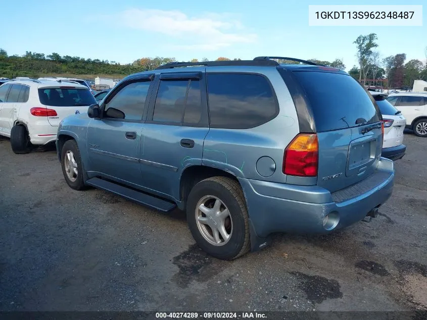 2006 GMC Envoy VIN: 1GKDT13S962348487 Lot: 40274289