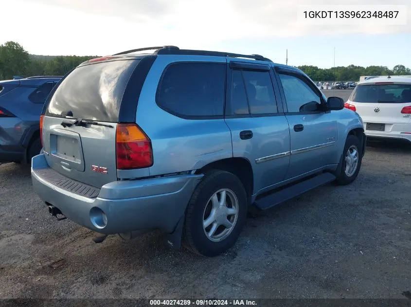 2006 GMC Envoy VIN: 1GKDT13S962348487 Lot: 40274289