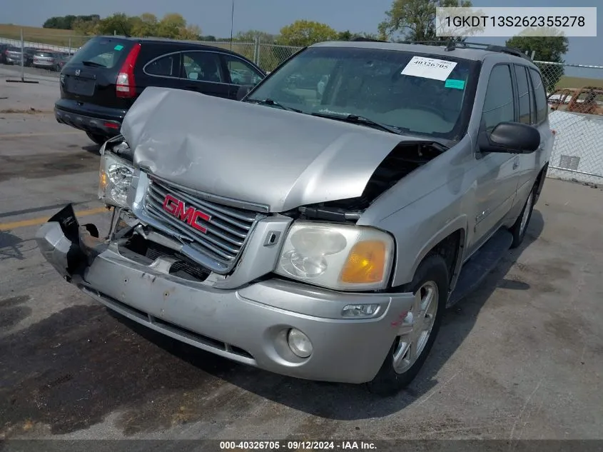 1GKDT13S262355278 2006 GMC Envoy