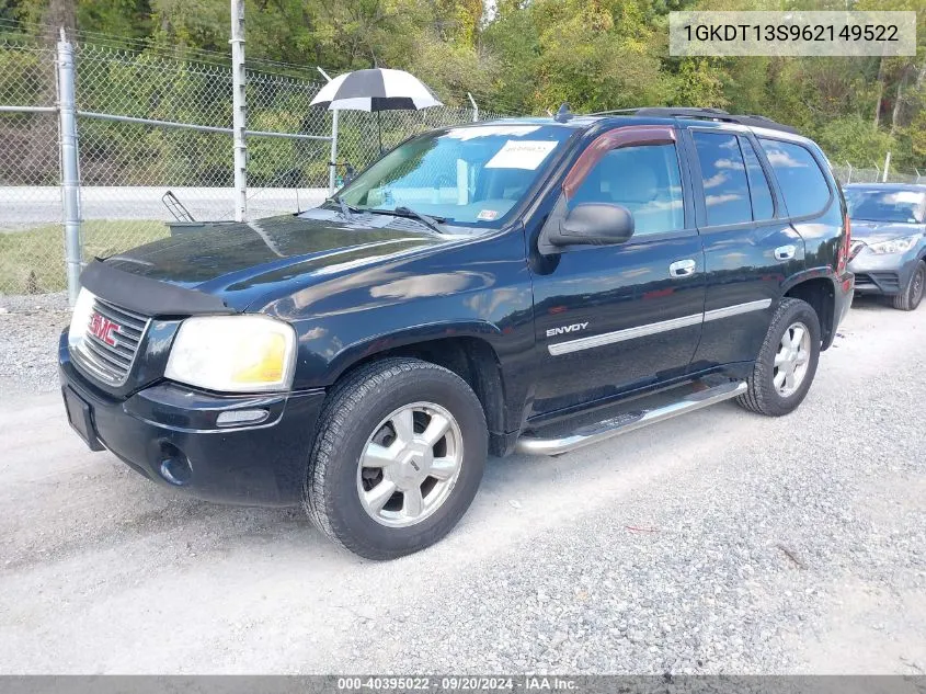 2006 GMC Envoy Sle VIN: 1GKDT13S962149522 Lot: 40395022