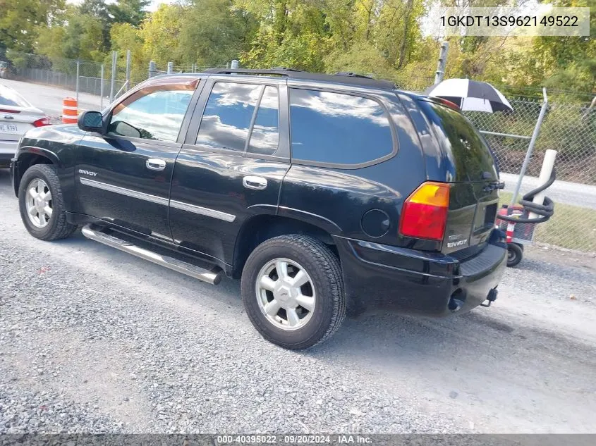 2006 GMC Envoy Sle VIN: 1GKDT13S962149522 Lot: 40395022