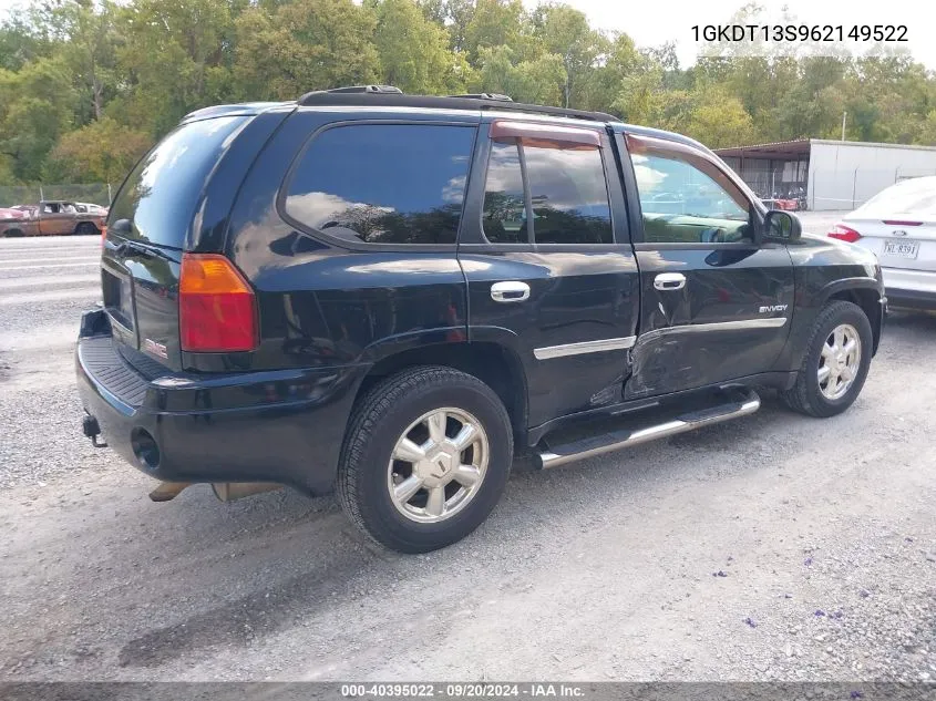 2006 GMC Envoy Sle VIN: 1GKDT13S962149522 Lot: 40395022