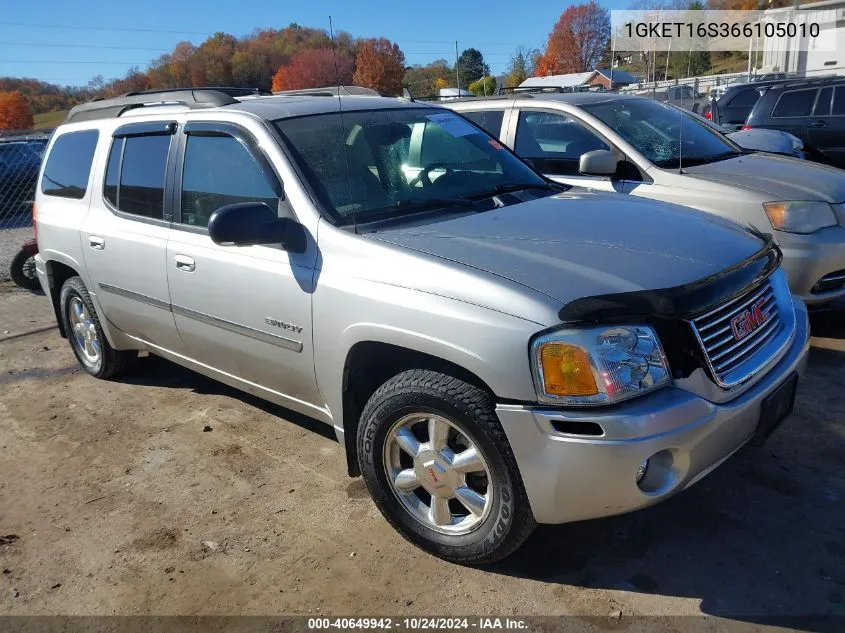 2006 GMC Envoy Xl Slt VIN: 1GKET16S366105010 Lot: 40649942