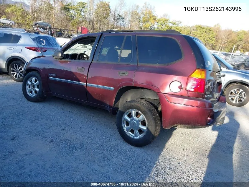 2006 GMC Envoy Sle VIN: 1GKDT13S262143996 Lot: 40674755