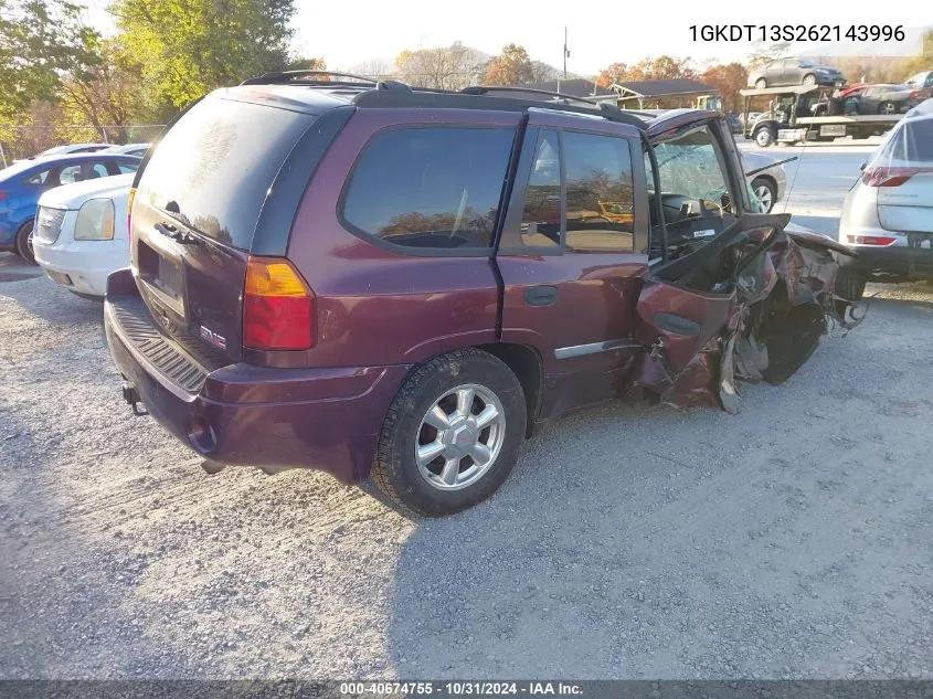 2006 GMC Envoy Sle VIN: 1GKDT13S262143996 Lot: 40674755