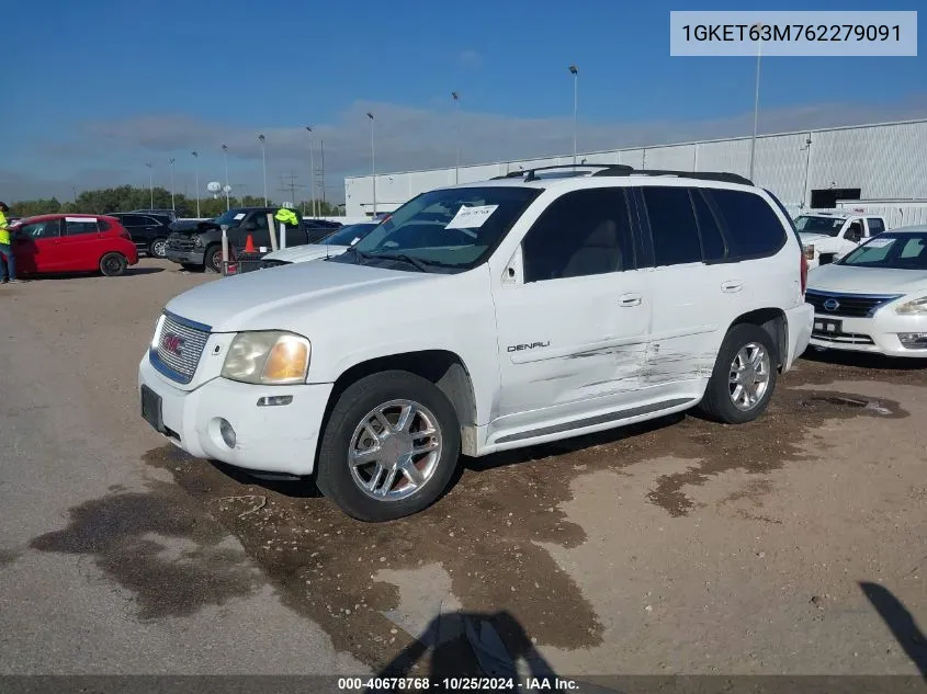 2006 GMC Envoy Denali VIN: 1GKET63M762279091 Lot: 40678768