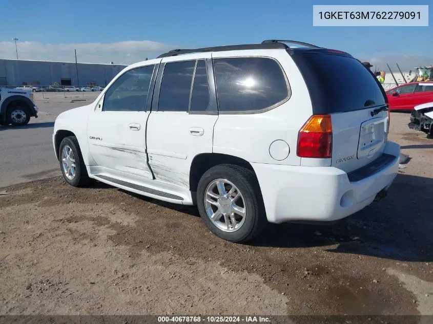 2006 GMC Envoy Denali VIN: 1GKET63M762279091 Lot: 40678768