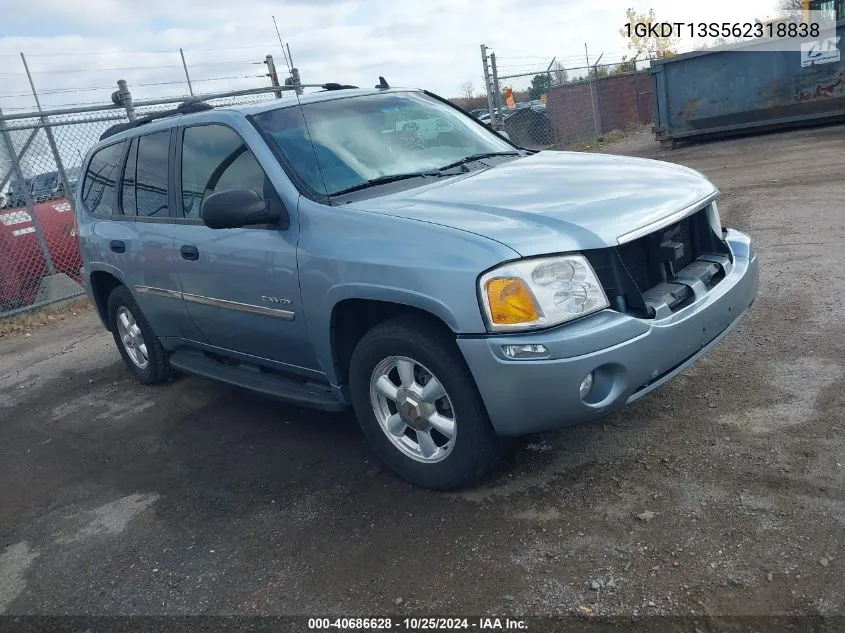 2006 GMC Envoy Sle VIN: 1GKDT13S562318838 Lot: 40686628