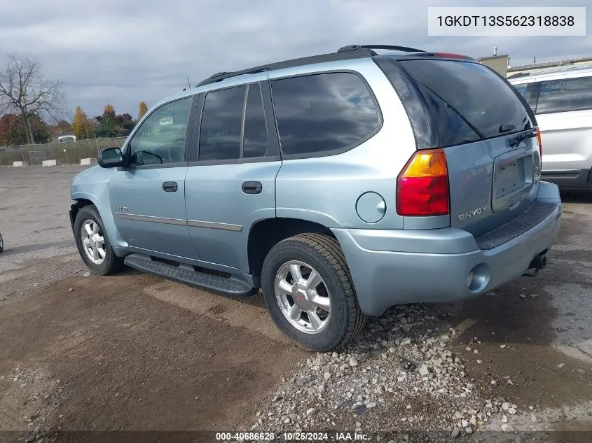 2006 GMC Envoy Sle VIN: 1GKDT13S562318838 Lot: 40686628