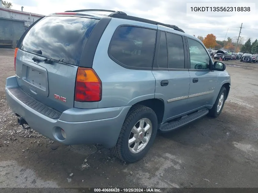 2006 GMC Envoy Sle VIN: 1GKDT13S562318838 Lot: 40686628