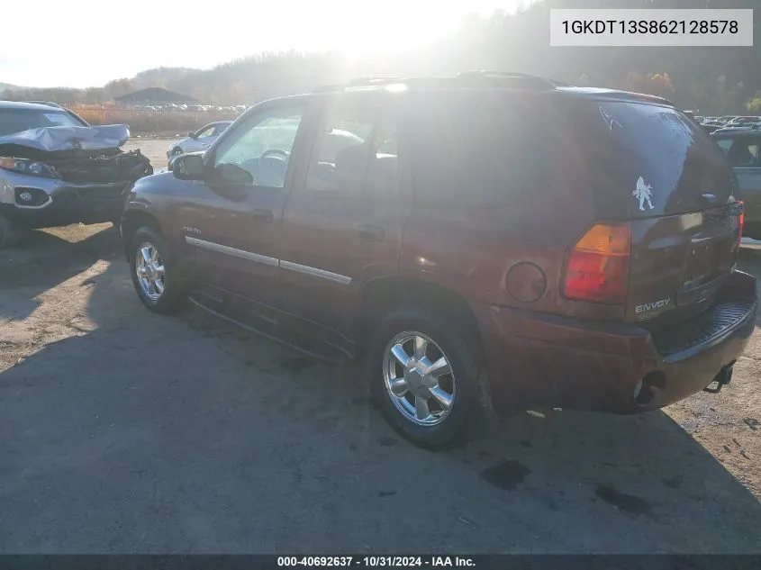 2006 GMC Envoy Sle VIN: 1GKDT13S862128578 Lot: 40692637