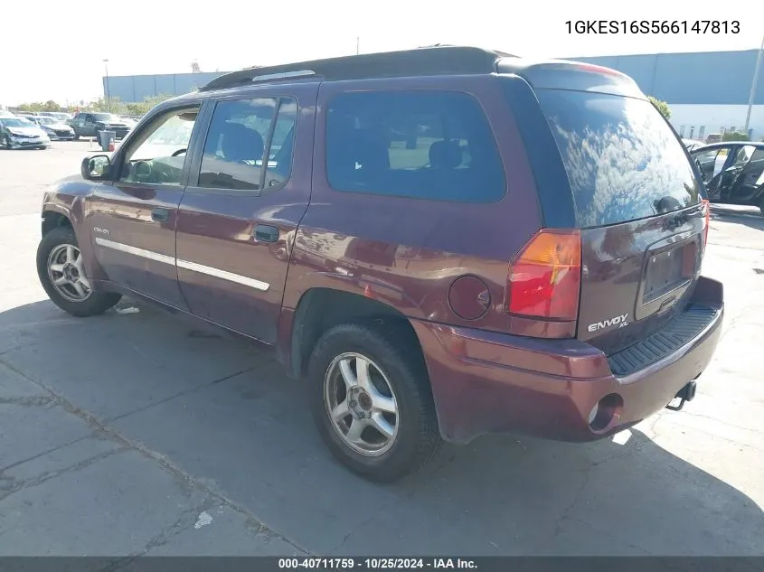 2006 GMC Envoy Xl Sle VIN: 1GKES16S566147813 Lot: 40711759