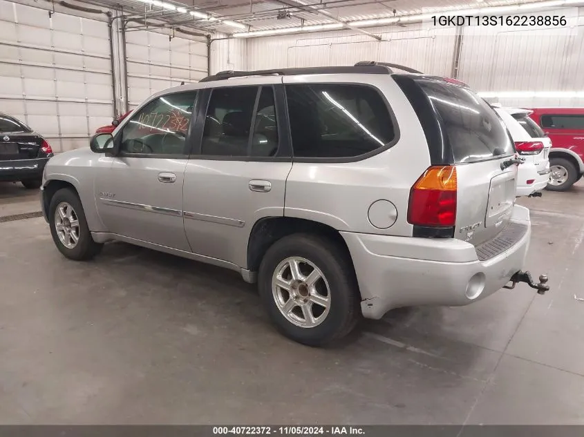 2006 GMC Envoy Slt VIN: 1GKDT13S162238856 Lot: 40722372