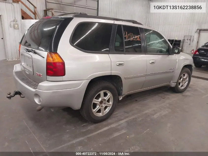 2006 GMC Envoy Slt VIN: 1GKDT13S162238856 Lot: 40722372