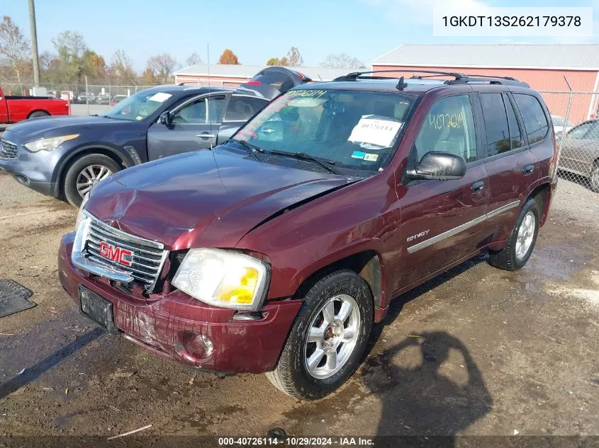 2006 GMC Envoy Sle VIN: 1GKDT13S262179378 Lot: 40726114