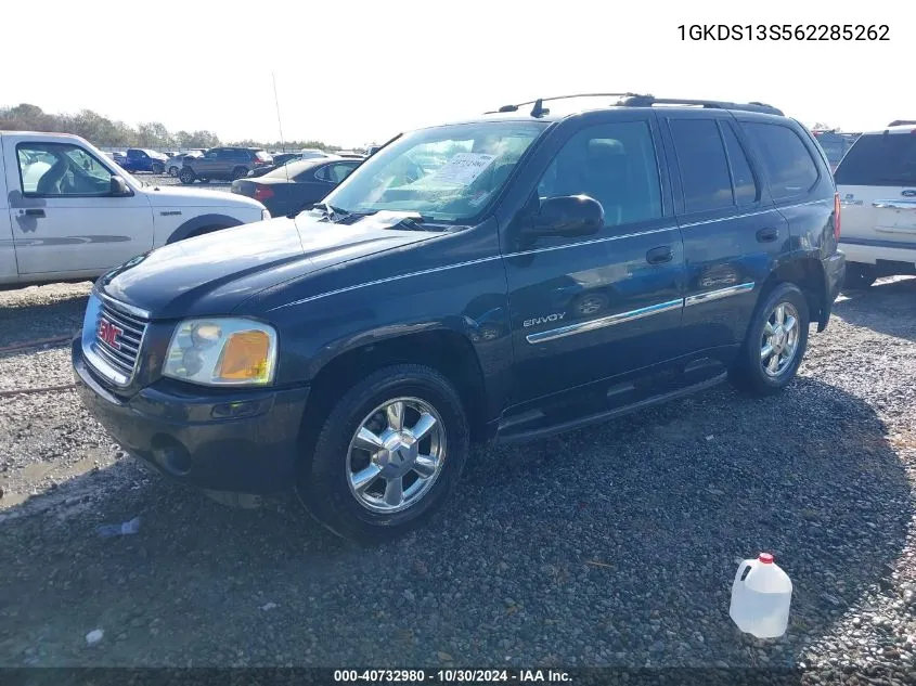 2006 GMC Envoy Sle VIN: 1GKDS13S562285262 Lot: 40732980