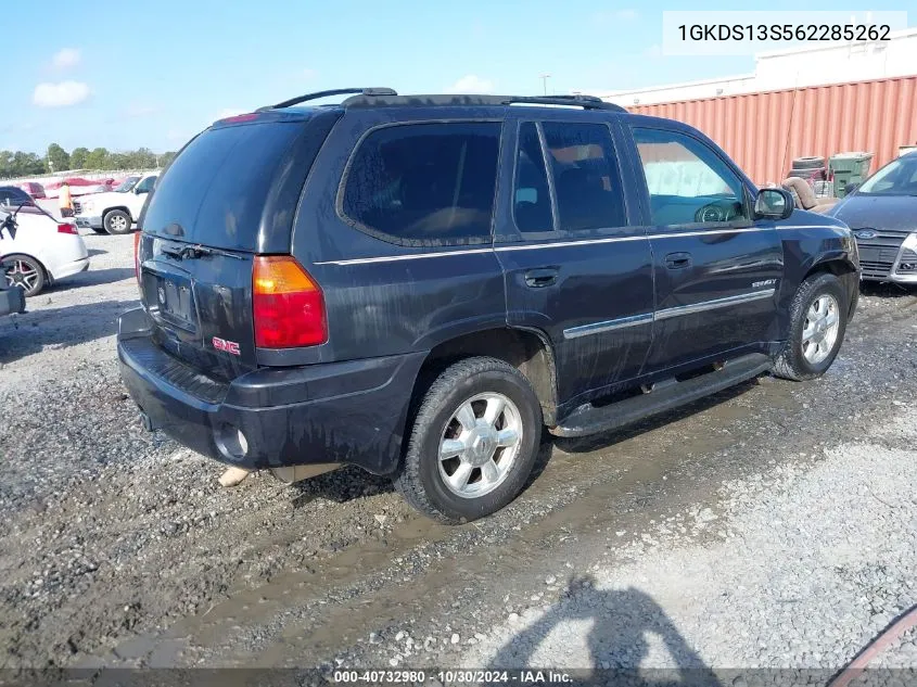 2006 GMC Envoy Sle VIN: 1GKDS13S562285262 Lot: 40732980