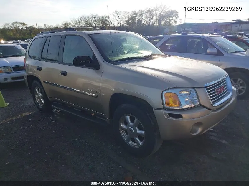 2006 GMC Envoy Sle VIN: 1GKDS13S962239269 Lot: 40758156