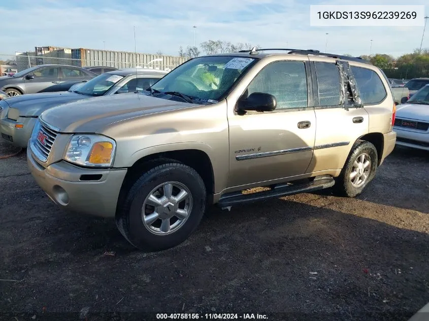 2006 GMC Envoy Sle VIN: 1GKDS13S962239269 Lot: 40758156