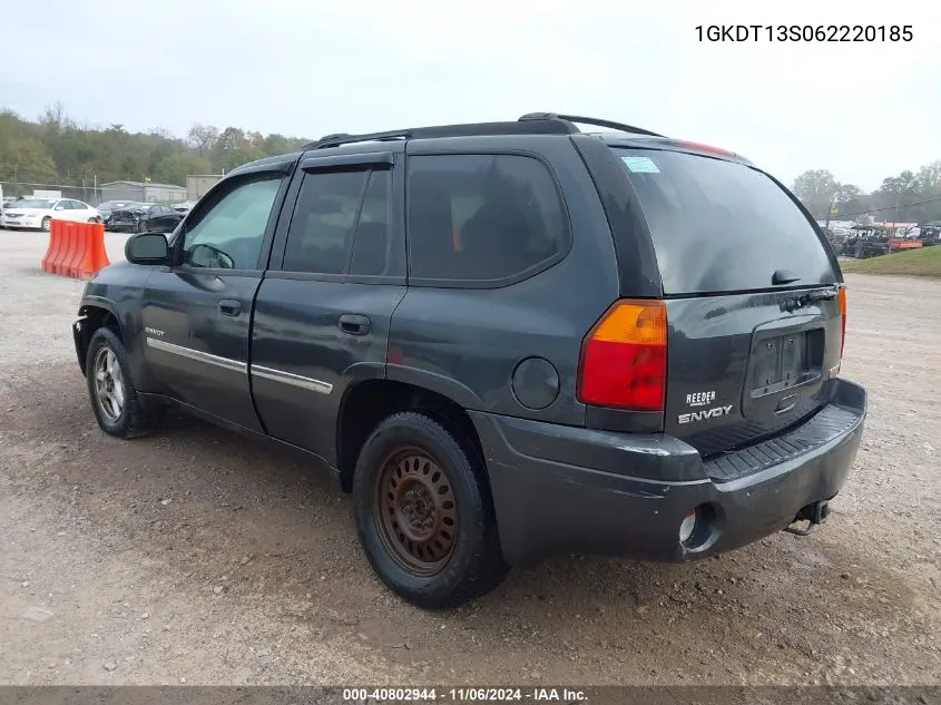 2006 GMC Envoy Sle VIN: 1GKDT13S062220185 Lot: 40802944