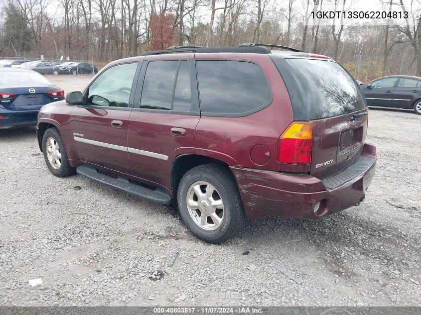 2006 GMC Envoy Slt VIN: 1GKDT13S062204813 Lot: 40803617