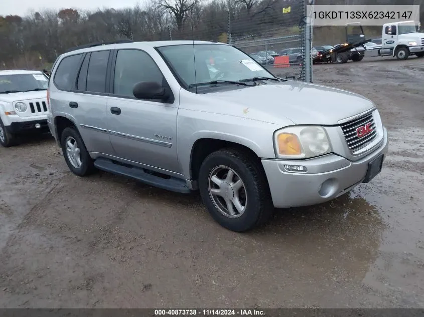 1GKDT13SX62342147 2006 GMC Envoy Sle