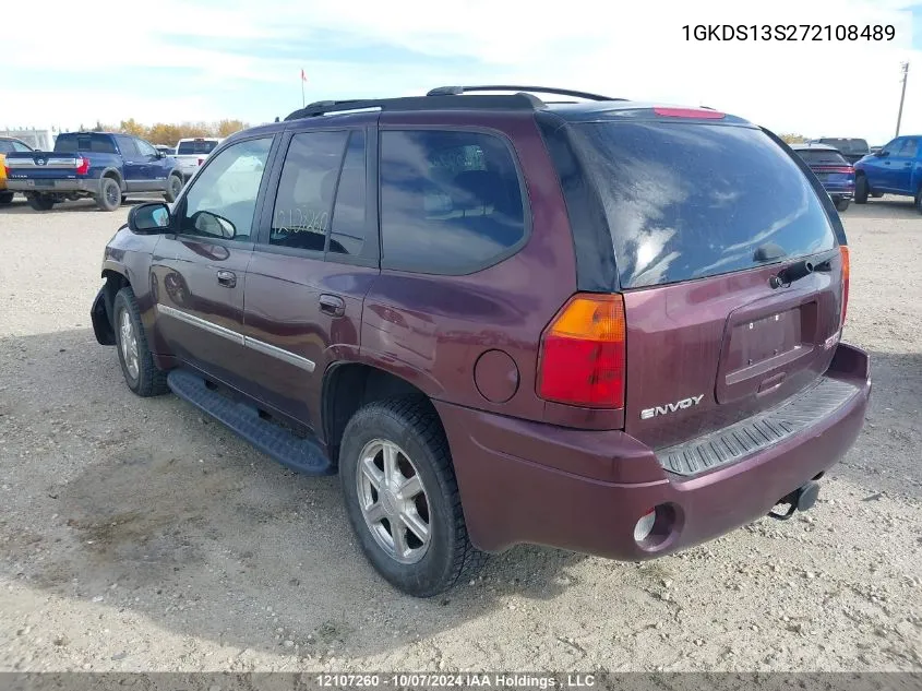 2007 GMC Envoy Slt VIN: 1GKDS13S272108489 Lot: 12107260