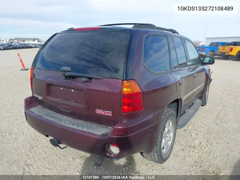 2007 GMC Envoy Slt VIN: 1GKDS13S272108489 Lot: 12107260