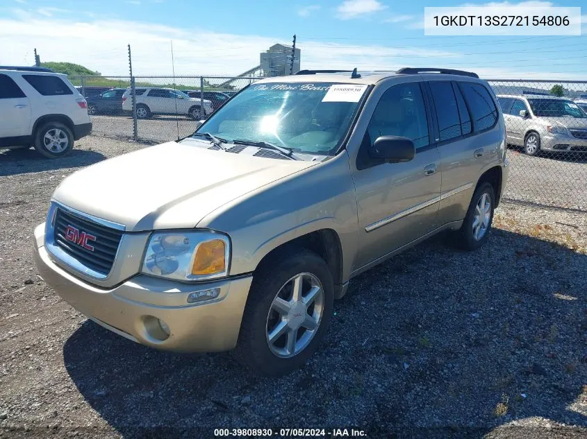 2007 GMC Envoy Slt VIN: 1GKDT13S272154806 Lot: 39808930