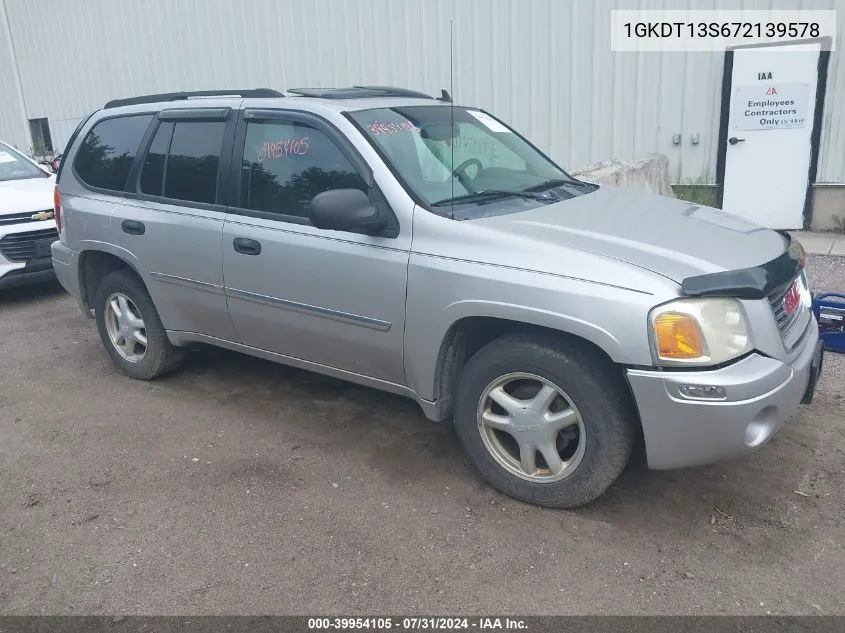 2007 GMC Envoy Sle VIN: 1GKDT13S672139578 Lot: 39954105