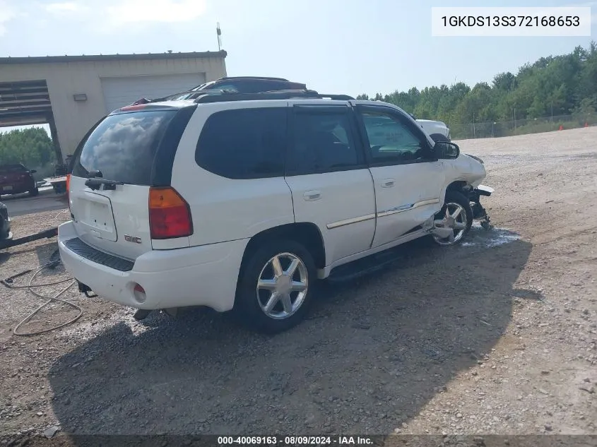 2007 GMC Envoy Slt VIN: 1GKDS13S372168653 Lot: 40069163