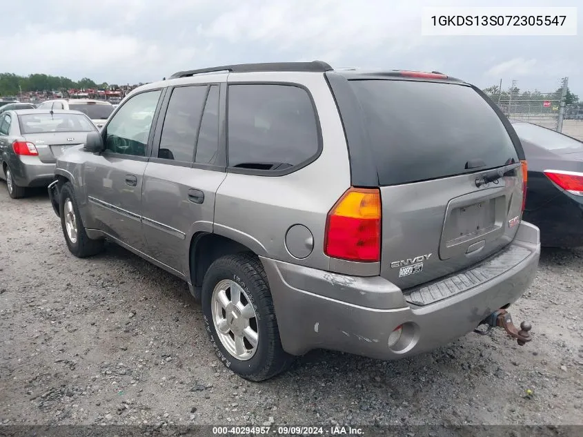 2007 GMC Envoy Sle VIN: 1GKDS13S072305547 Lot: 40294957