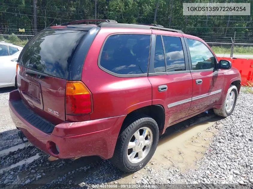 2007 GMC Envoy Sle VIN: 1GKDS13S972264254 Lot: 40310058