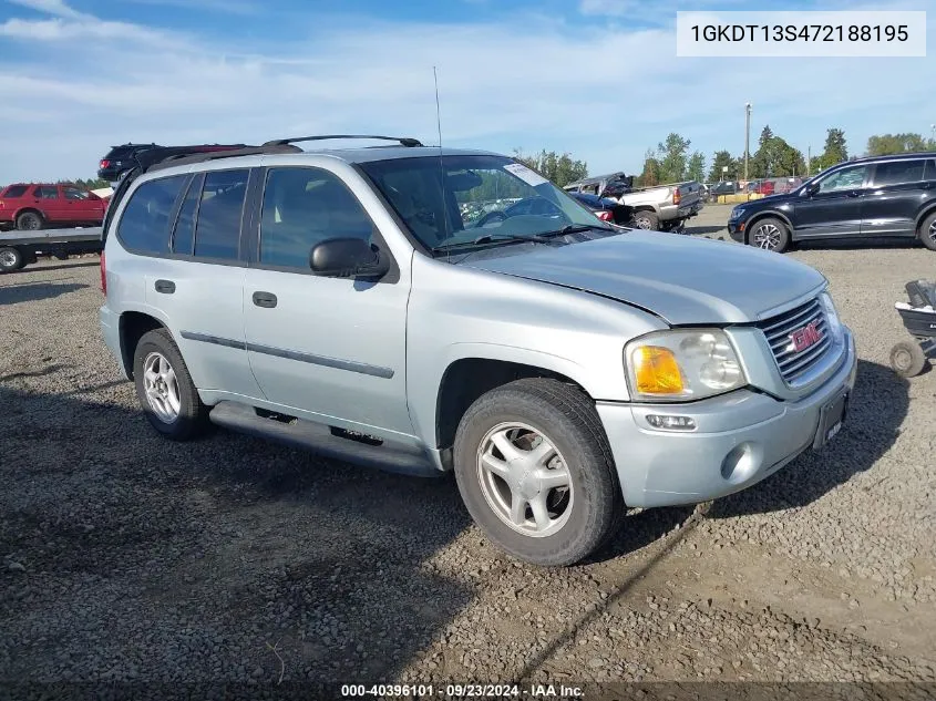 2007 GMC Envoy Sle VIN: 1GKDT13S472188195 Lot: 40396101