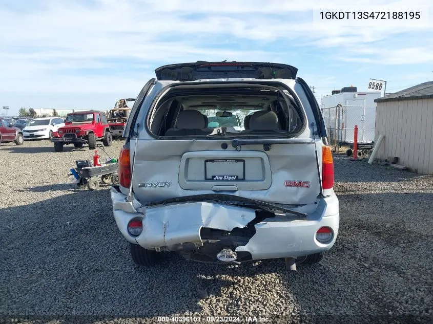 2007 GMC Envoy Sle VIN: 1GKDT13S472188195 Lot: 40396101