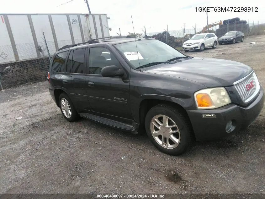 2007 GMC Envoy Denali VIN: 1GKET63M472298912 Lot: 40430097