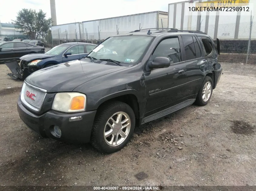 2007 GMC Envoy Denali VIN: 1GKET63M472298912 Lot: 40430097