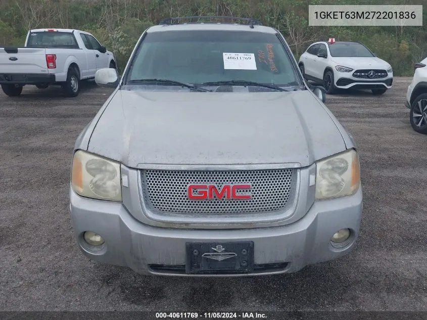 2007 GMC Envoy Denali VIN: 1GKET63M272201836 Lot: 40611769